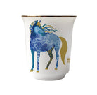 Horse Chinese Zodiac Tea Cup with embossed details, 24K gold highlights, and artisan craftsmanship, beautifully gift-boxed for special occasions like Lunar New Year