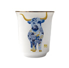 Ox Chinese Zodiac Tea Cup by Chris Chun, featuring fine bone china, 24K gold details, subtle embossed designs, and premium craftsmanship inspired by the National Palace Museum in Taipei.