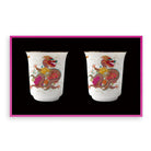 Peony Dragon Set of 2 Teacups