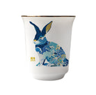 Rabbit Chinese Zodiac Tea Cup by Chris Chun, featuring fine bone china, 24K gold details, subtle embossed designs, and premium craftsmanship inspired by the National Palace Museum in Taipei.