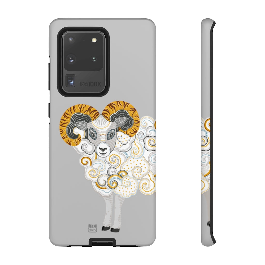 Chinese Zodiac iPhone Case and Chinese Zodiac Samsung Phone Cover featuring 12 Chinese Zodiac Animals. Impact resistant tough Chinese Astrology mobile phone case. Supports wireless charging. Designer mobile phone case made in the USA.