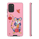 Chinese Zodiac iPhone Case and Chinese Zodiac Samsung Phone Cover featuring 12 Chinese Zodiac Animals. Impact resistant tough Chinese Astrology mobile phone case. Supports wireless charging. Designer mobile phone case made in the USA.