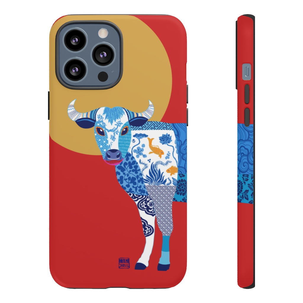 Chinese Zodiac iPhone Case and Chinese Zodiac Samsung Phone Cover featuring 12 Chinese Zodiac Animals. Impact resistant tough Chinese Astrology mobile phone case. Supports wireless charging. Designer mobile phone case made in the USA.