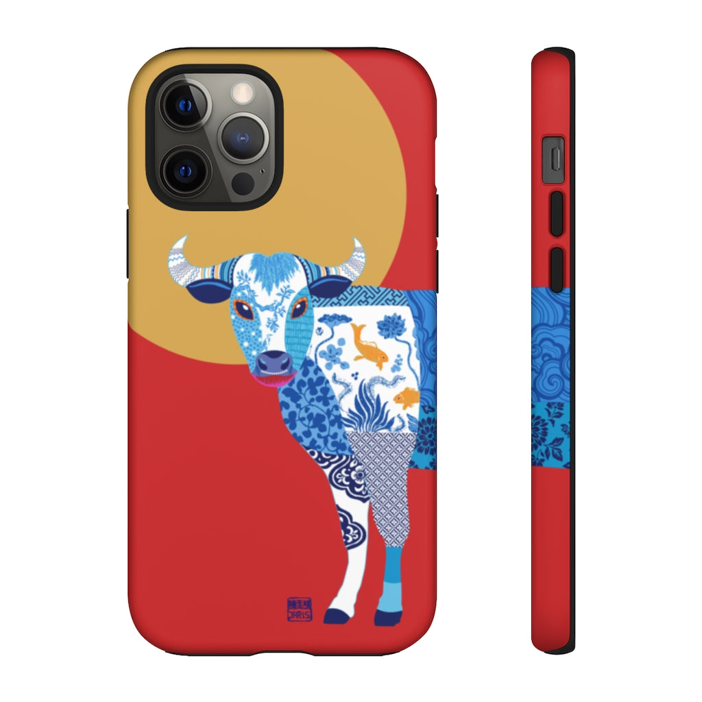 Chinese Zodiac iPhone Case and Chinese Zodiac Samsung Phone Cover featuring 12 Chinese Zodiac Animals. Impact resistant tough Chinese Astrology mobile phone case. Supports wireless charging. Designer mobile phone case made in the USA.