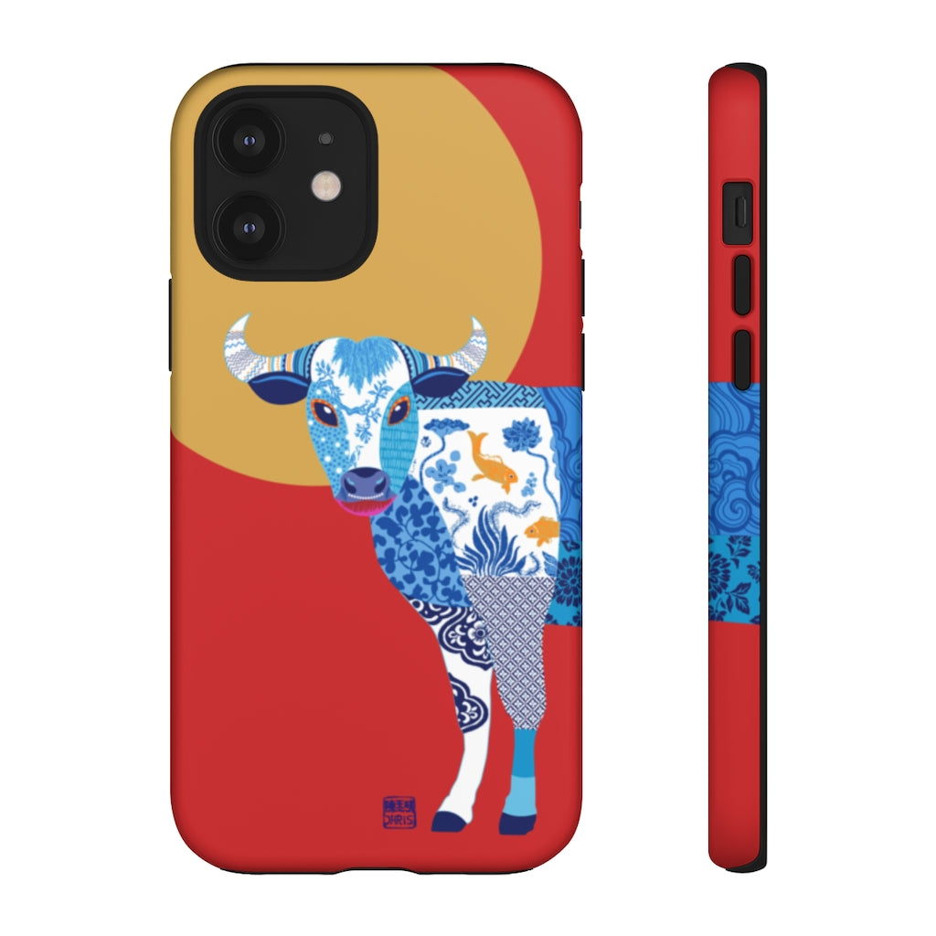 Chinese Zodiac iPhone Case and Chinese Zodiac Samsung Phone Cover featuring 12 Chinese Zodiac Animals. Impact resistant tough Chinese Astrology mobile phone case. Supports wireless charging. Designer mobile phone case made in the USA.