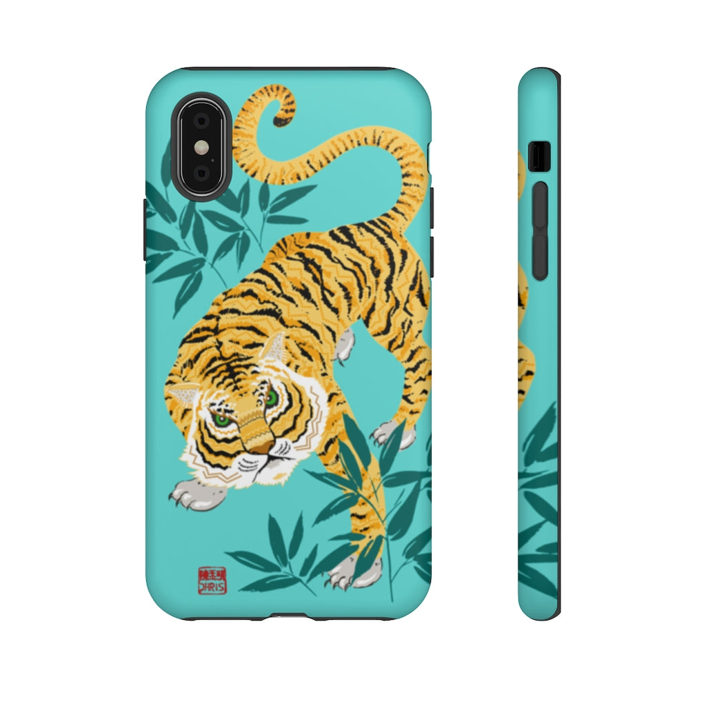 Chinese Zodiac iPhone Case and Chinese Zodiac Samsung Phone Cover featuring 12 Chinese Zodiac Animals. Impact resistant tough Chinese Astrology mobile phone case. Supports wireless charging. Designer mobile phone case made in the USA.