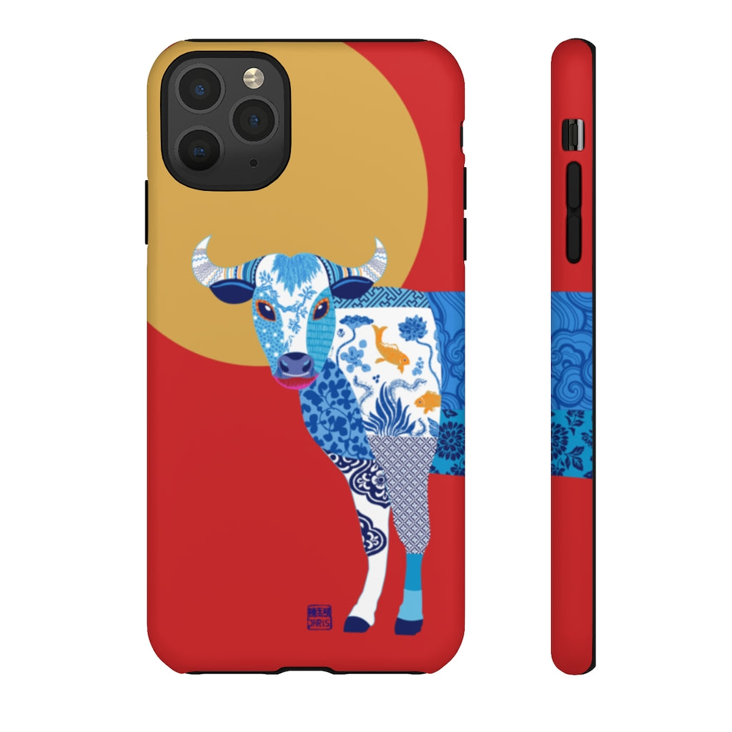 Chinese Zodiac iPhone Case and Chinese Zodiac Samsung Phone Cover featuring 12 Chinese Zodiac Animals. Impact resistant tough Chinese Astrology mobile phone case. Supports wireless charging. Designer mobile phone case made in the USA.