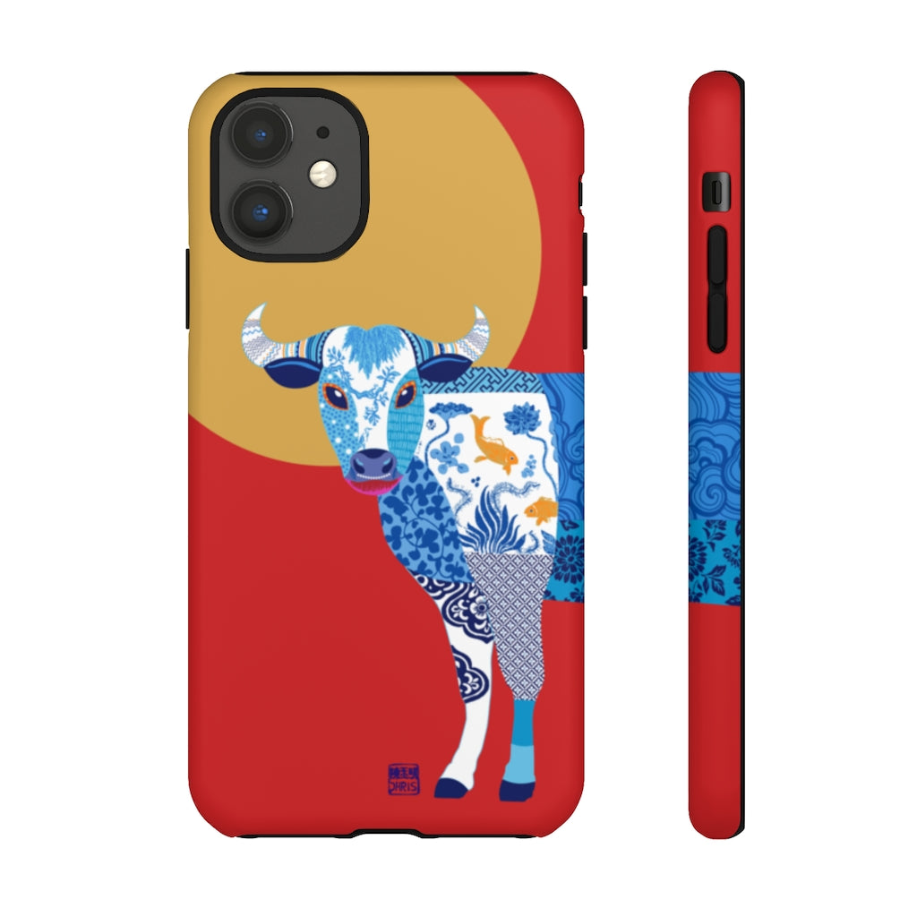 Chinese Zodiac iPhone Case and Chinese Zodiac Samsung Phone Cover featuring 12 Chinese Zodiac Animals. Impact resistant tough Chinese Astrology mobile phone case. Supports wireless charging. Designer mobile phone case made in the USA.