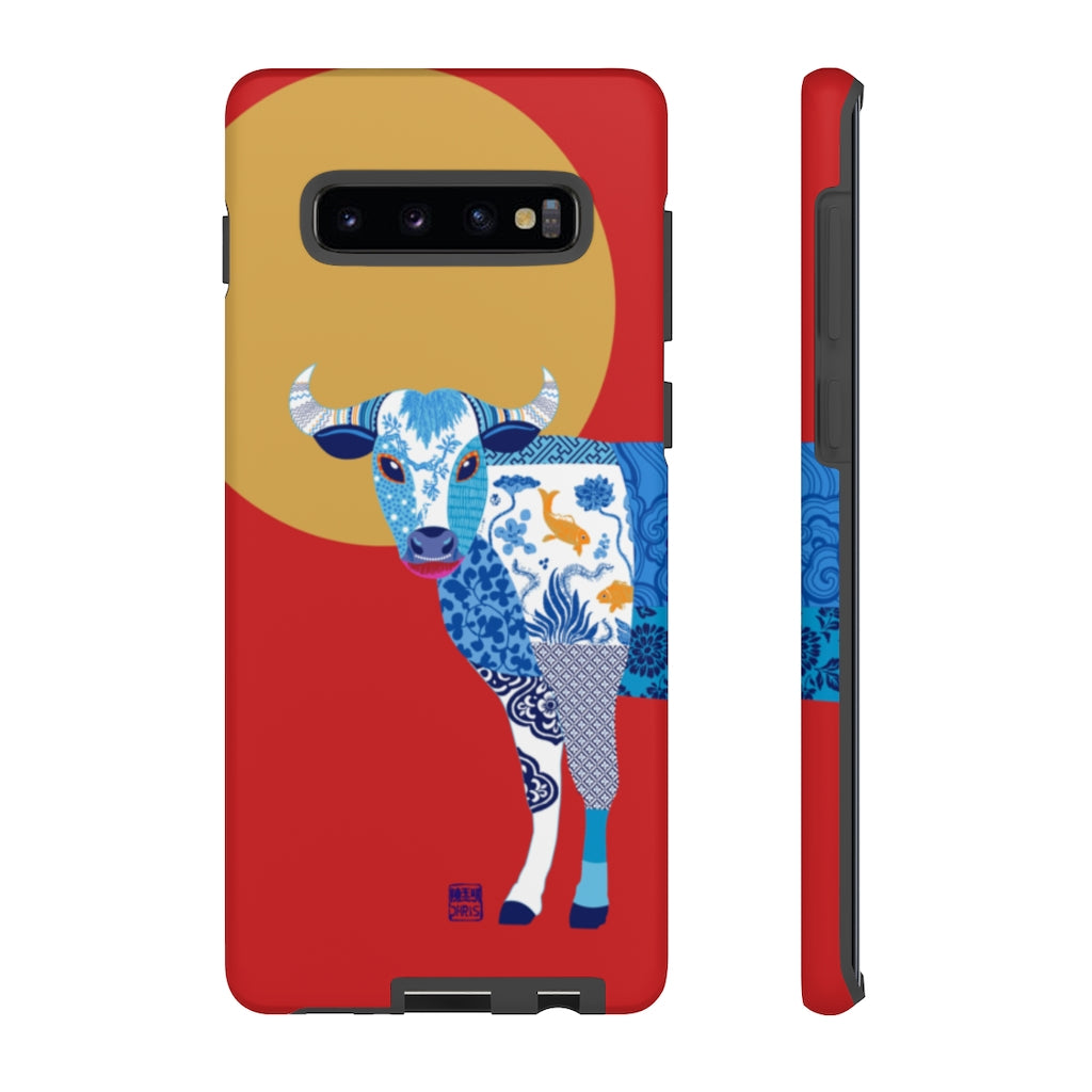 Chinese Zodiac iPhone Case and Chinese Zodiac Samsung Phone Cover featuring 12 Chinese Zodiac Animals. Impact resistant tough Chinese Astrology mobile phone case. Supports wireless charging. Designer mobile phone case made in the USA.