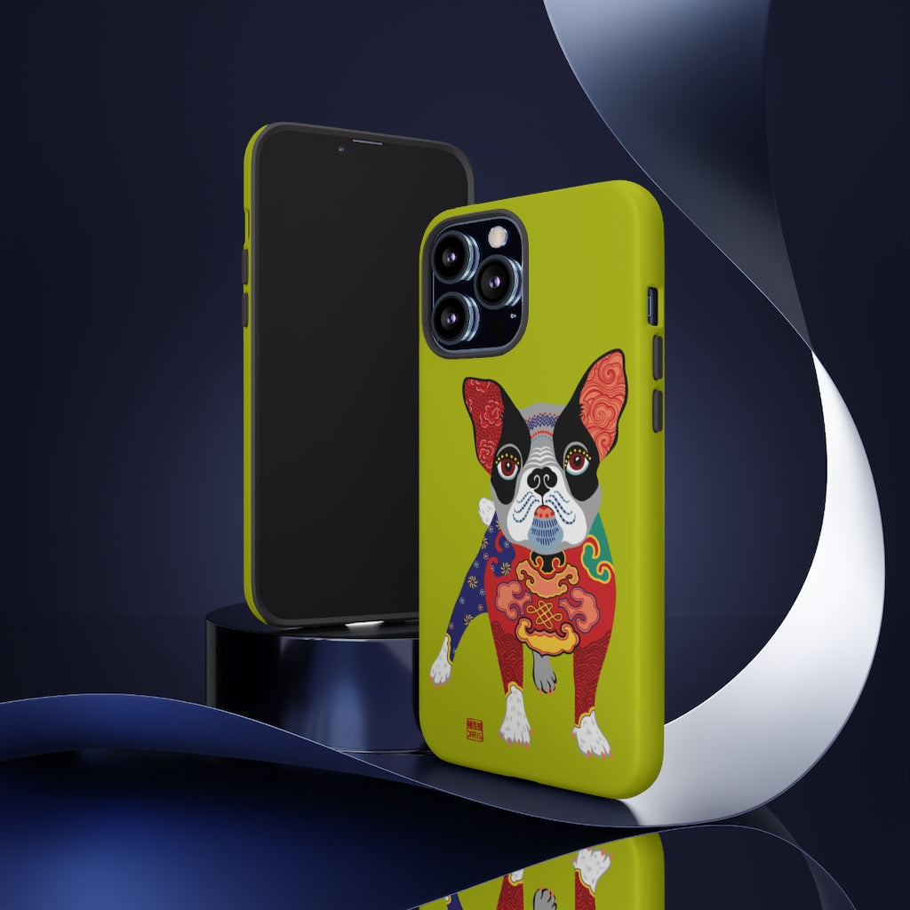 Chinese Zodiac iPhone Case and Chinese Zodiac Samsung Phone Cover featuring 12 Chinese Zodiac Animals. Impact resistant tough Chinese Astrology mobile phone case. Supports wireless charging. Designer mobile phone case made in the USA.