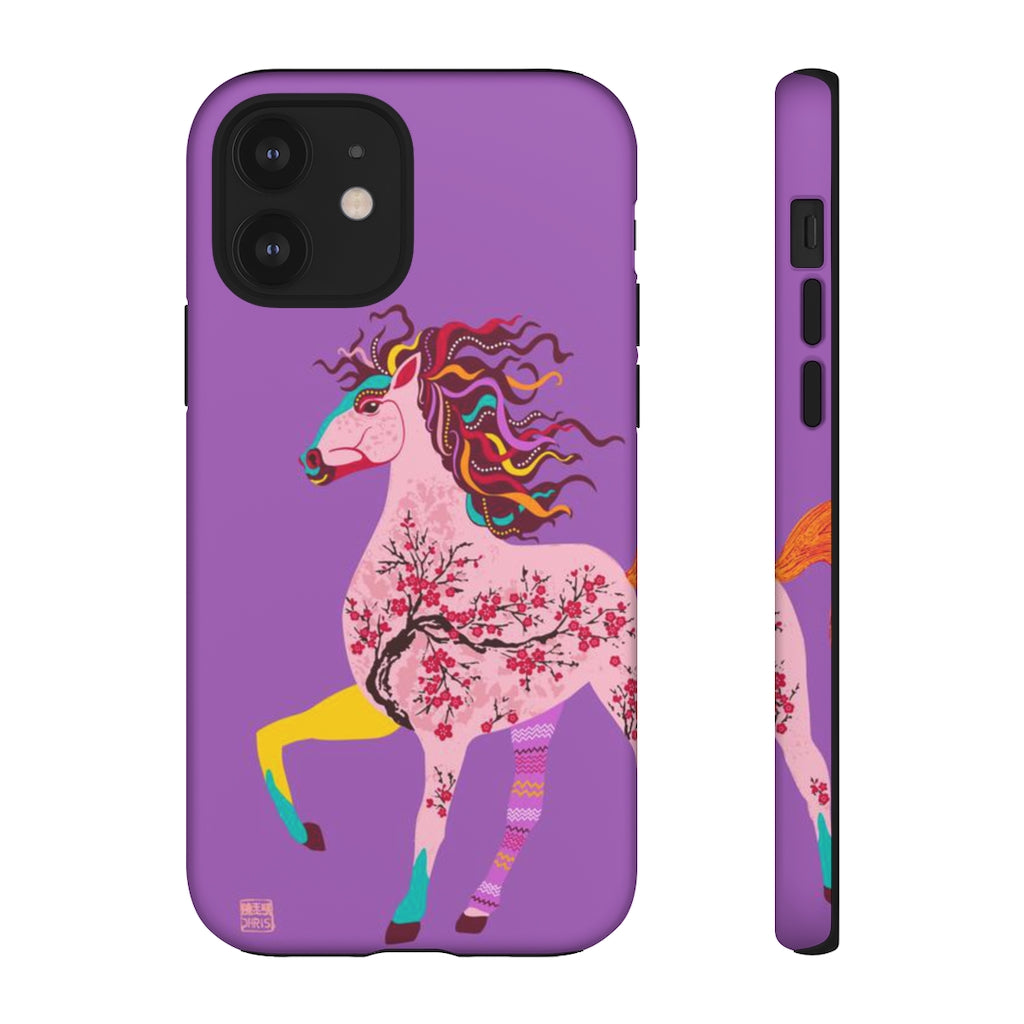 Chinese Zodiac iPhone Case and Chinese Zodiac Samsung Phone Cover featuring 12 Chinese Zodiac Animals. Impact resistant tough Chinese Astrology mobile phone case. Supports wireless charging. Designer mobile phone case made in the USA.