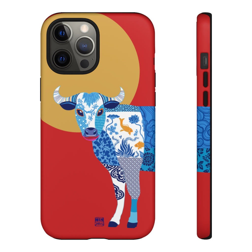 Chinese Zodiac iPhone Case and Chinese Zodiac Samsung Phone Cover featuring 12 Chinese Zodiac Animals. Impact resistant tough Chinese Astrology mobile phone case. Supports wireless charging. Designer mobile phone case made in the USA.