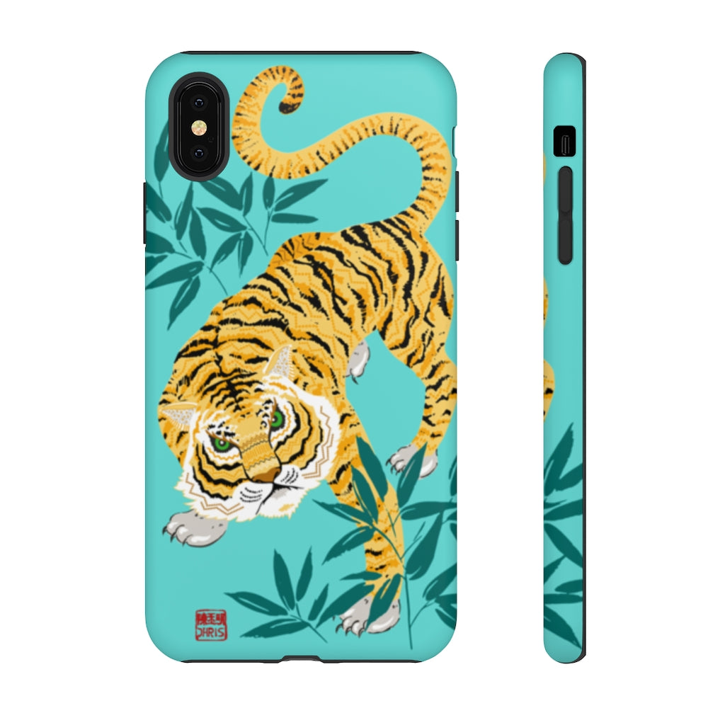 Chinese Zodiac iPhone Case and Chinese Zodiac Samsung Phone Cover featuring 12 Chinese Zodiac Animals. Impact resistant tough Chinese Astrology mobile phone case. Supports wireless charging. Designer mobile phone case made in the USA.