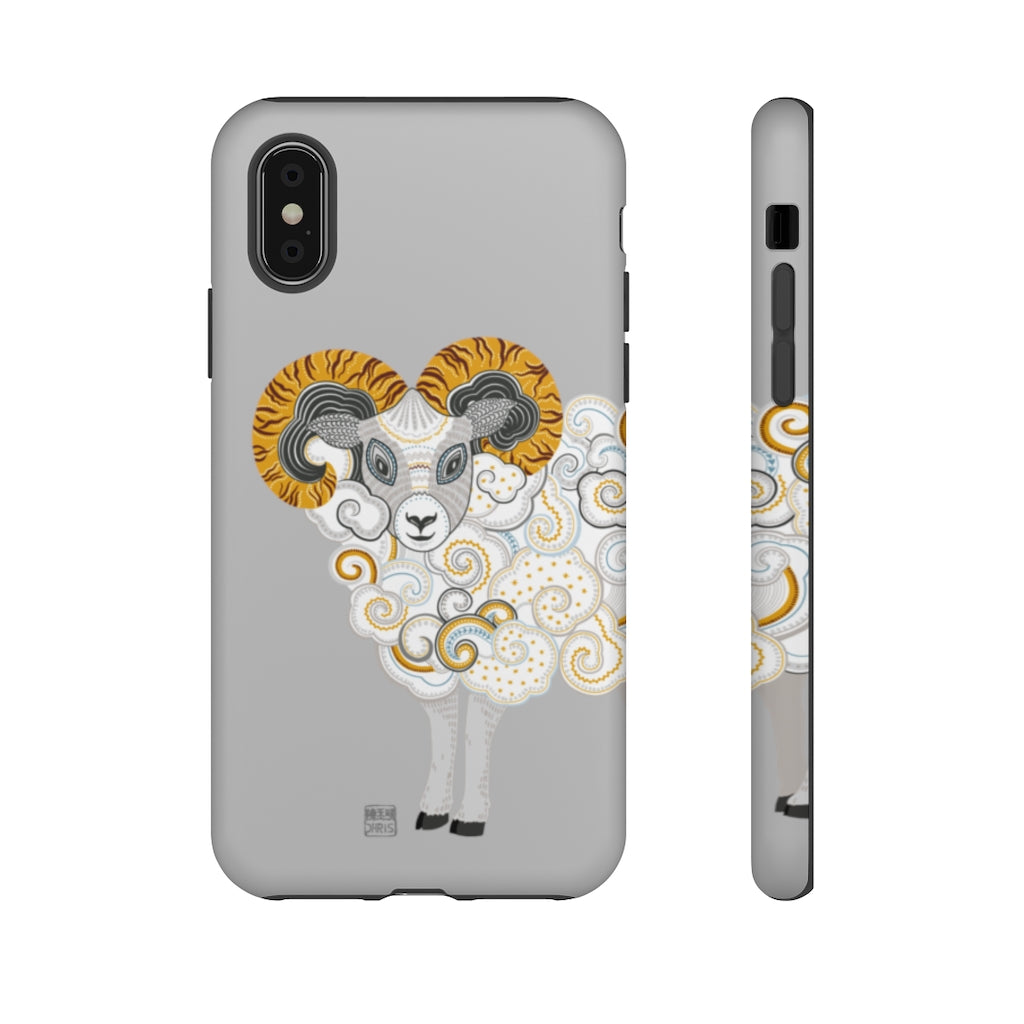 Chinese Zodiac iPhone Case and Chinese Zodiac Samsung Phone Cover featuring 12 Chinese Zodiac Animals. Impact resistant tough Chinese Astrology mobile phone case. Supports wireless charging. Designer mobile phone case made in the USA.