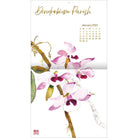 2023 Orchid Calendar with Gold Foil Accents by Chinoiserie Chris Chun