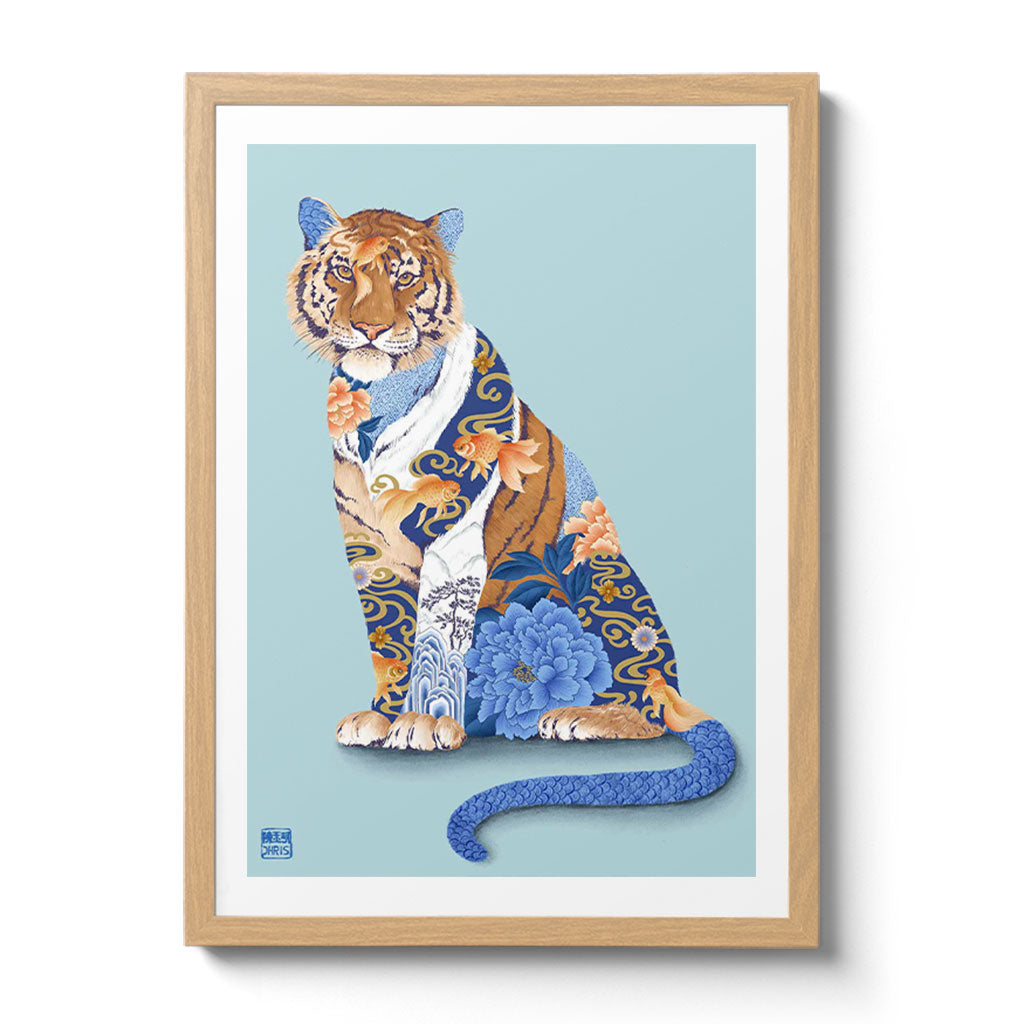 Water Tiger Fine Art Print by Artist Chris ChunTiger Fine Art Print by Artist Chris Chun