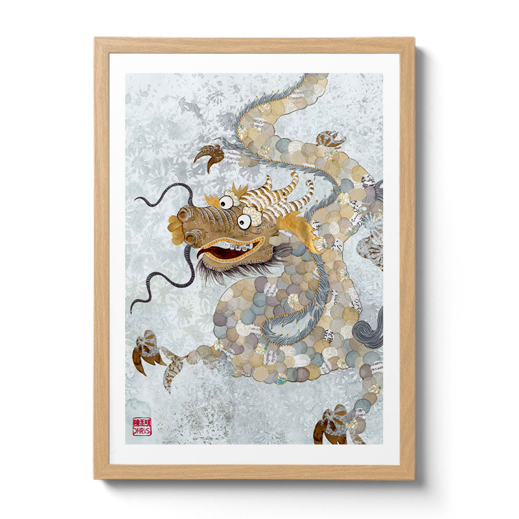 Featuring the 12 animals of the Chinese Lunar Calendar, Australian Chinese artist Chris Chun has created a colourful and whimsical series of paintings that uniquely capture the personality trait of each zodiac animal. The Dragon is the 5th animal of the Zodiac.