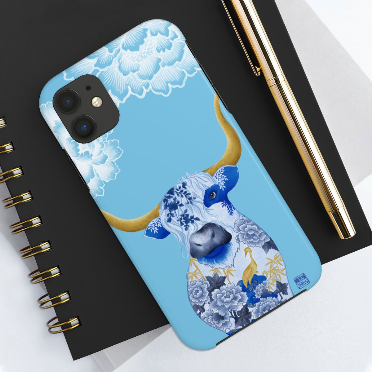 Chinese Zodiac iPhone Case and Chinese Zodiac Samsung Phone Cover featuring 12 Chinese Zodiac Animals. Impact resistant tough Chinese Astrology mobile phone case. Supports wireless charging. Designer mobile phone case made in the USA.