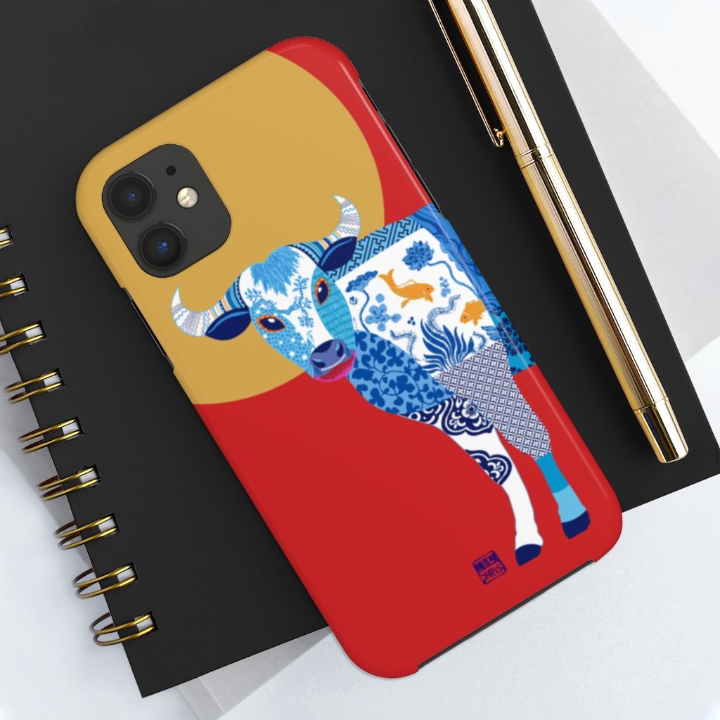 Chinese Zodiac iPhone Case and Chinese Zodiac Samsung Phone Cover featuring 12 Chinese Zodiac Animals. Impact resistant tough Chinese Astrology mobile phone case. Supports wireless charging. Designer mobile phone case made in the USA.