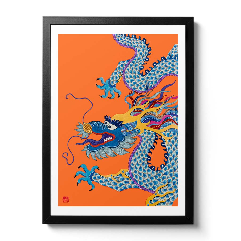 Featuring the 12 animals of the Chinese Lunar Calendar, Australian Chinese artist Chris Chun has created a colourful and whimsical series of paintings that uniquely capture the personality trait of each zodiac animal. The Dragon is the 5th animal of the Zodiac.