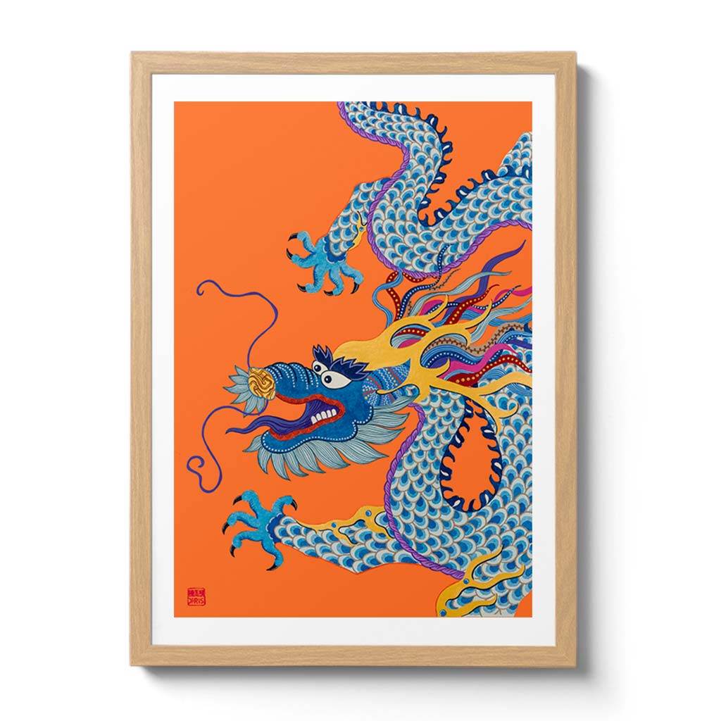 Featuring the 12 animals of the Chinese Lunar Calendar, Australian Chinese artist Chris Chun has created a colourful and whimsical series of paintings that uniquely capture the personality trait of each zodiac animal. The Dragon is the 5th animal of the Zodiac.