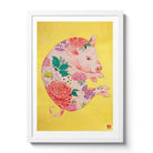 Chinese Zodiac Pig Fine Art Print. Available Framed/ Unframed. A unique and ideal present for those born in Year of the Pig - .1935, 1947, 1959, 1971, 1983, 1995, 2007, 2019