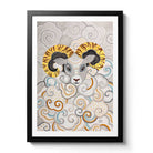 Chinese Zodiac Sheep Fine Art Print by Australian Chinese Artist Chris Chun. The perfect gift for those born in 1931, 1943, 1955, 1967, 1979, 1991, 2003, 2015 as they have been created to bring good fortune, health and prosperity to their owners!