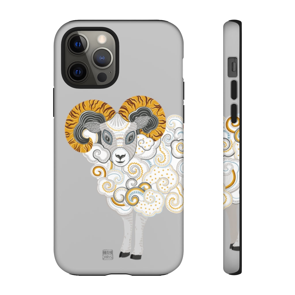 Chinese Zodiac iPhone Case and Chinese Zodiac Samsung Phone Cover featuring 12 Chinese Zodiac Animals. Impact resistant tough Chinese Astrology mobile phone case. Supports wireless charging. Designer mobile phone case made in the USA.