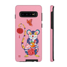 Chinese Zodiac iPhone Case and Chinese Zodiac Samsung Phone Cover featuring 12 Chinese Zodiac Animals. Impact resistant tough Chinese Astrology mobile phone case. Supports wireless charging. Designer mobile phone case made in the USA.