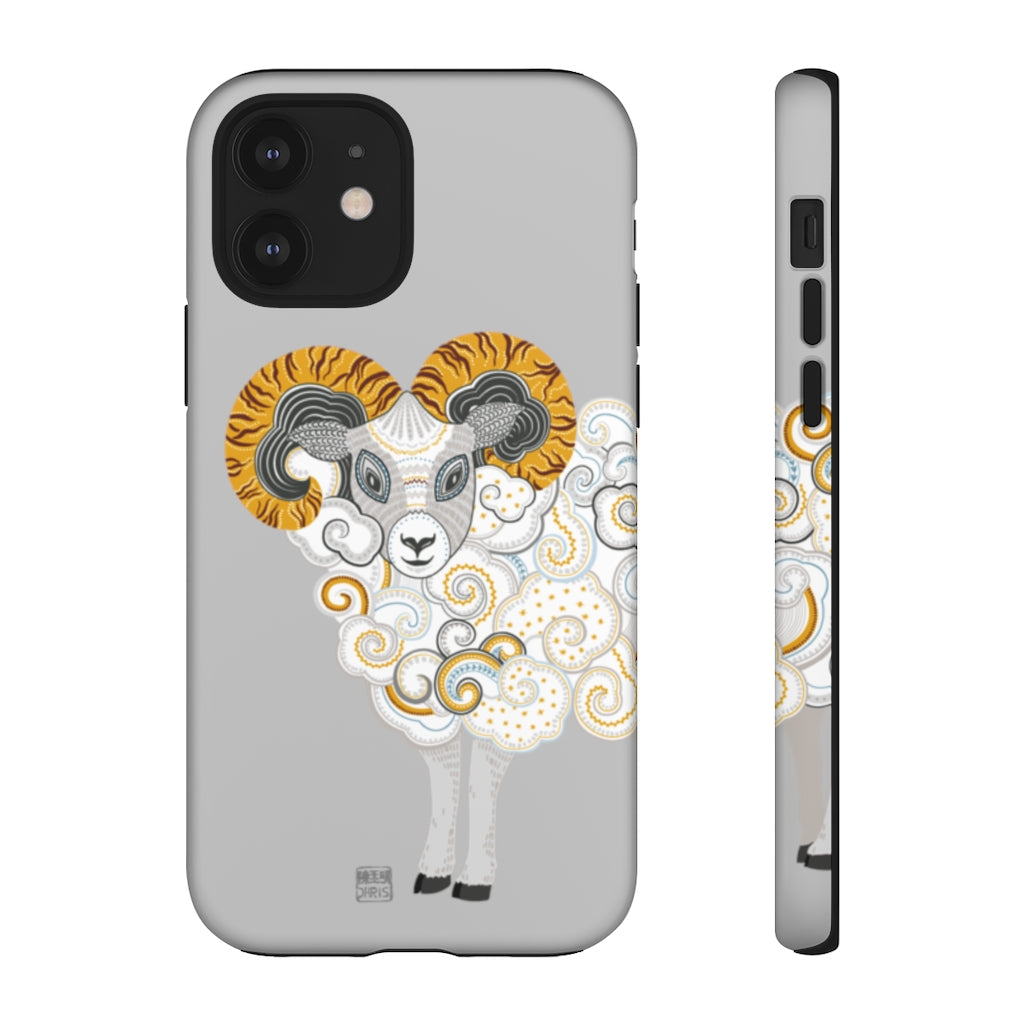 Chinese Zodiac iPhone Case and Chinese Zodiac Samsung Phone Cover featuring 12 Chinese Zodiac Animals. Impact resistant tough Chinese Astrology mobile phone case. Supports wireless charging. Designer mobile phone case made in the USA.